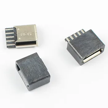 5шт Micro USB Type B 5-пинов жак-изход 5 ПЕНСА BF с капак