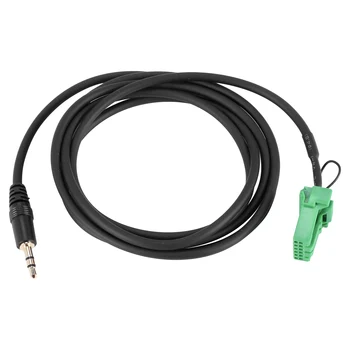 6-пинов зелен стерео жак 3,5 ММ Аудио Жак, Aux-in MP3 кабел кабел за Honda Jazz Fit 2002-2006 година