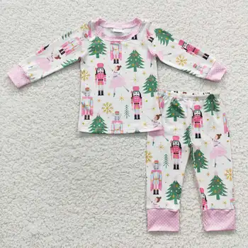 Ew Design/ на Едро, комплект детска розова дрехи, костюми за отдих за деца, коледни костюми за малките момичета