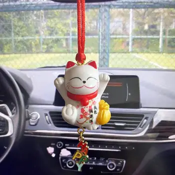 Автомобилна окачване лъки cat blessing бижута автомобилно огледало за задно виждане, окачване автомобили дамски машина подаръци