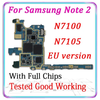 Безплатна доставка оригинална За Samsung Note 2 N7100 N7105 дънна Платка С чипове 16 GB Европейската версия на Логическа такса добре тествана работи