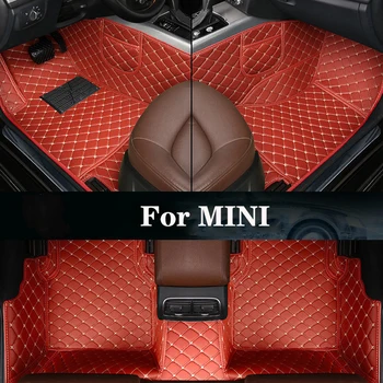 Нова странична чанта за съхранение с индивидуален кожен автомобилен подложка за MINI MINI ONE R52 (2 врати) Авточасти