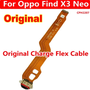 Оригиналния Гъвкав Кабел За Зареждане на Oppo Find X3 Нео CPH2207 X3Neo USB Порт За Зареждане Конектор за Док-станция за Смяна на Лента плоча на Печатна Платка