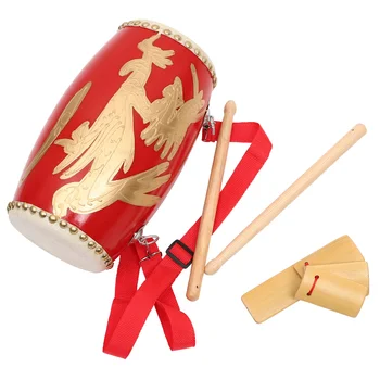 Студентски дървена традиционен китайски барабан-пръчка за талията